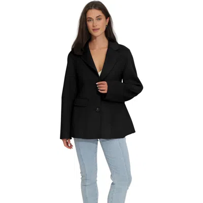 Belle & Bloom Stuck On You Oversize Cinch Waistcoat In Black