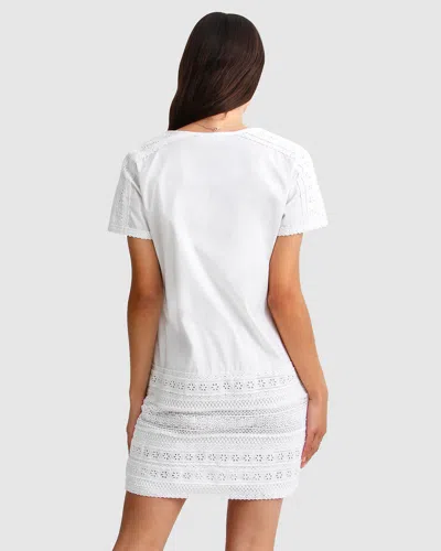 Belle & Bloom Summer Forever Mini Dress In White