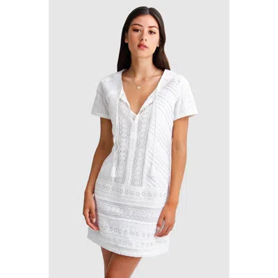Belle & Bloom Summer Forever Mini Dress - White