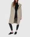 Belle & Bloom Sunday Morning Hooded Wool Blend Coat In Beige
