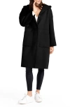 BELLE & BLOOM BELLE & BLOOM SUNDAY MORNING HOODED WOOL BLEND COAT