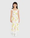 Belle & Bloom Sunset Sakura Maxi Dress In Multi