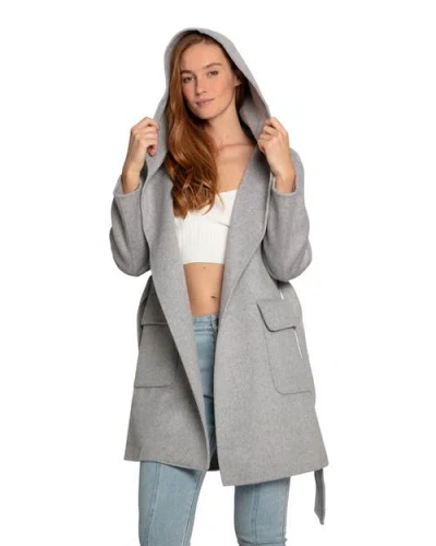 Belle & Bloom Sweet Escape Robe Coat In Grey