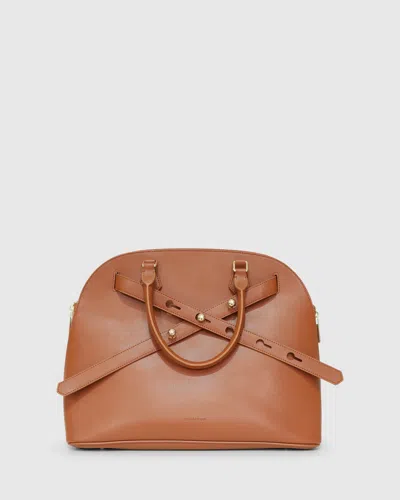 Belle & Bloom Tell Me Why Shoulder Bag In Camel