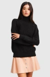 Belle & Bloom The Academy Turtleneck Jumper In Black