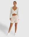 Belle & Bloom Turn To You Track Short In Pink