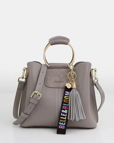 Belle & Bloom Twilight Leather Cross-body Bag In Grey