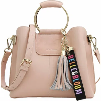 Belle & Bloom Twilight Leather Cross Body Bag In Pink