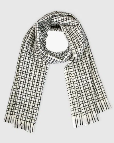 Belle & Bloom Uptown Textured Scarf In White