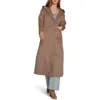 Belle & Bloom Walk My Way Hooded Wool Blend Coat In Brown