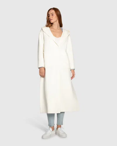 Belle & Bloom Walk My Way Maxi Coat In White