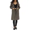 Belle & Bloom Walk This Way Oversized Coat In Camel Check