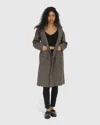 Belle & Bloom Walk This Way Oversized Coat In Brown