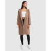 Belle & Bloom Arcadia Oversided Coat With Hood - Oat In Oat
