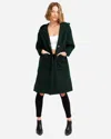 Belle & Bloom Walk This Way Wool Blend Oversized Coat In Green