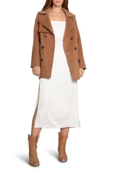 Belle & Bloom Wanna Be Loved Wool Blend Coat In Brown