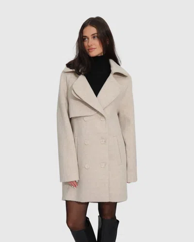 Belle & Bloom Wanna Be Loved Wool Blend Peacoat
