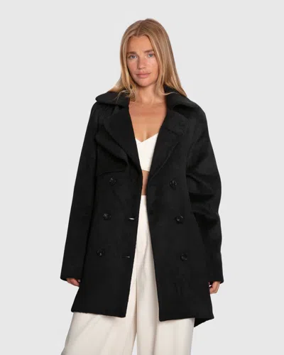 Belle & Bloom Wanna Be Loved Wool Blend Peacoat