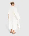 Belle & Bloom Wide Awake Split Hem Overcoat In White