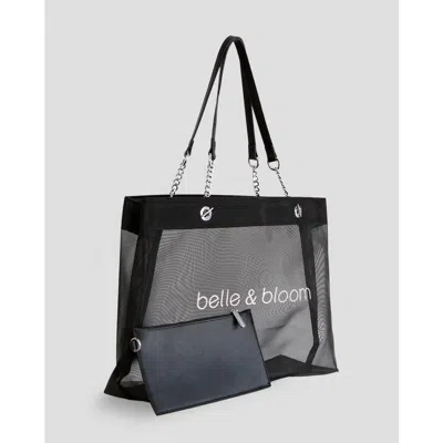Belle & Bloom Wild Lover Tote Bag In Black/pink