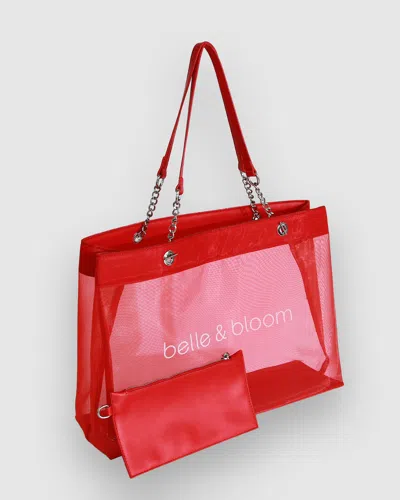 Belle & Bloom Wild Lover Tote Bag In Red