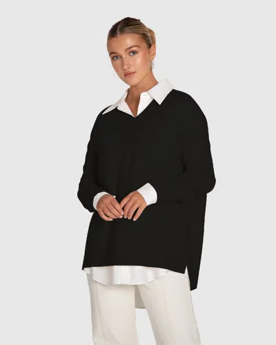 BELLE & BLOOM WONDER OF YOU CASHMERE BLEND OVERSIZED JUMPER