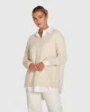 Belle & Bloom Wonder Of You Cashmere Blend Oversized Jumper In White