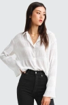 Belle & Bloom Yoko Shirred Chiffon Blouse - Cream