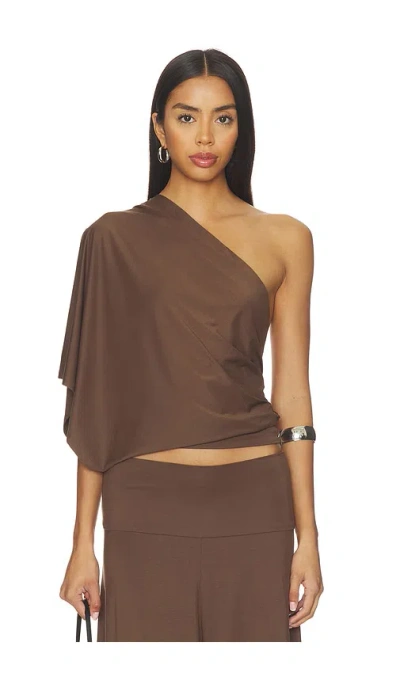 Belle Anna Arden Top In Brown