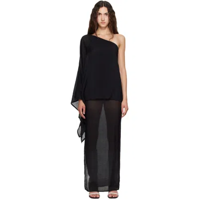 Belle Anna Black Fontana Maxi Dress