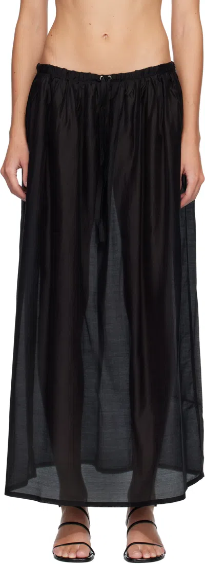 Belle Anna Black Rhea Maxi Skirt