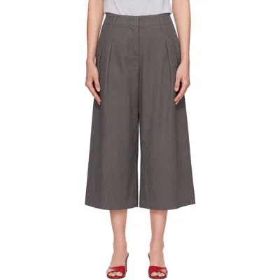 Belle Anna Brown Rue Trousers In Grey