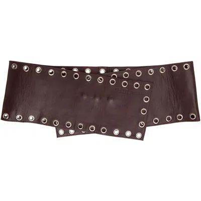 Belle Anna Burgundy Dilara Belt In Red