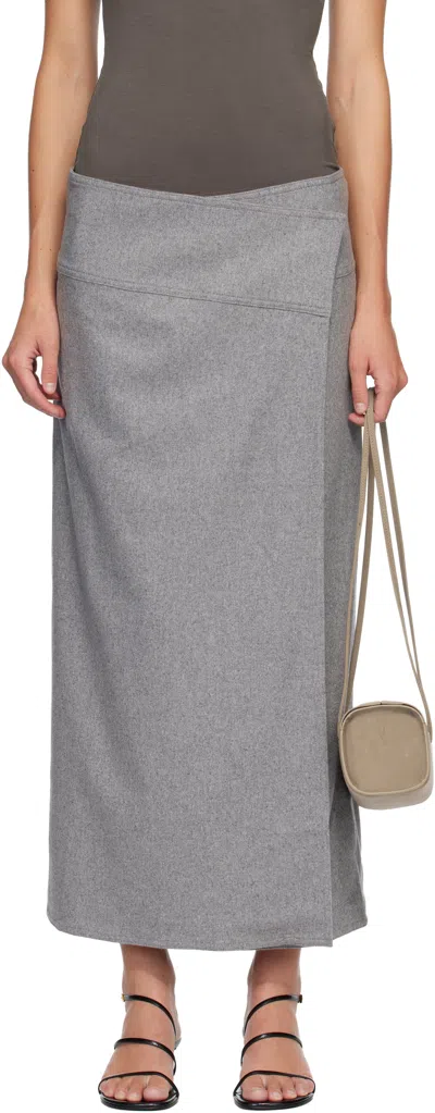Belle Anna Gray Scene Midi Skirt