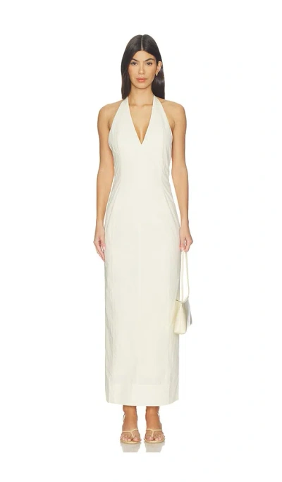 Belle Anna Helia Maxi Dress In White