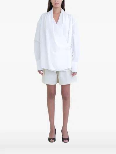 Belle Anna Leandra Blouse In White