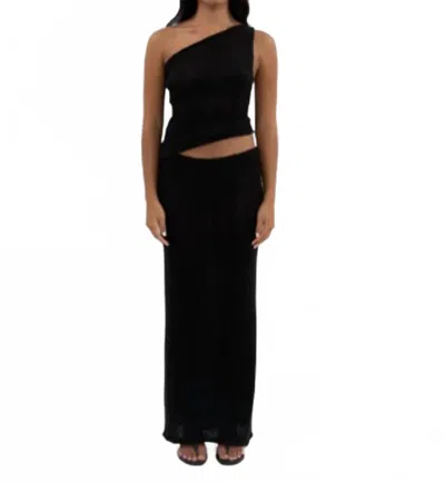Belle Anna Leyla One Shoulder Top In Black