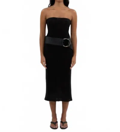 Belle Anna Meraki Tube Dress In Black