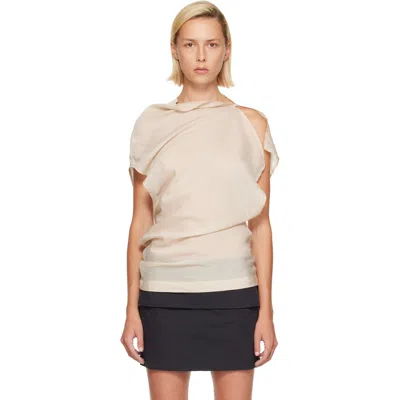 Belle Anna Off-white Reverie Top In Neutral