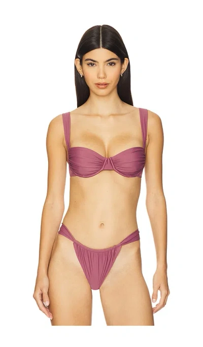 Belle Anna Oracle Bikini Top In Purple