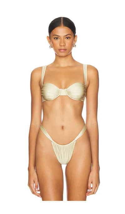 Belle Anna Oracle Top In Gold