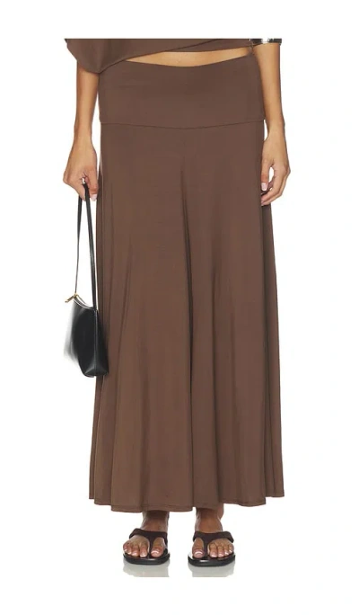 Belle Anna Rumi Maxi Skirt In Brown