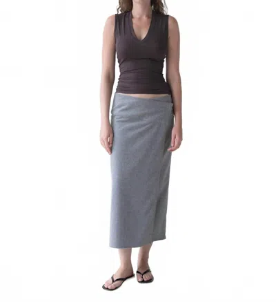Belle Anna Scene Skirt In Grey In Gray