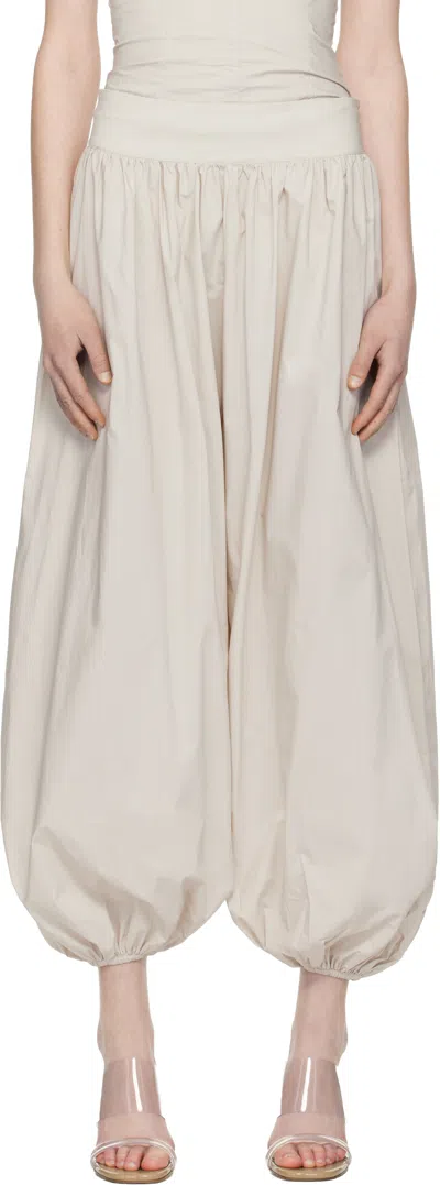 Belle Anna Taupe Blanca Lounge Pants In Brown
