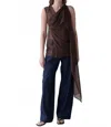 Belle Anna Vale Top In Brown In Brown