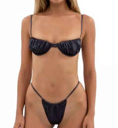 Belle Anna Women's Pia Bottom In Charcoal In Pink