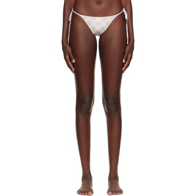Belle Anna Yellow Estelle Bikini Bottom In White