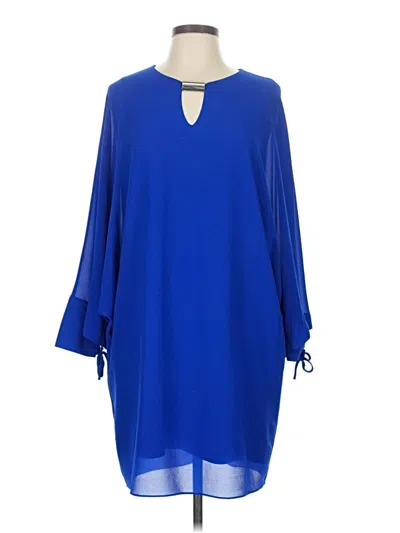 Pre-owned Belle Badgley Mischka Casual Dress In Blue