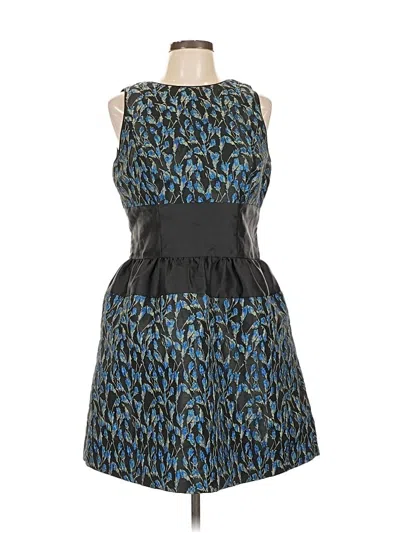Pre-owned Belle Badgley Mischka Cocktail Dress In Blue
