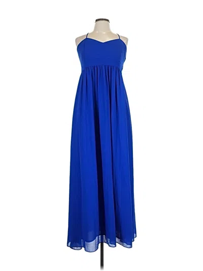 Pre-owned Belle Badgley Mischka Cocktail Dress In Blue